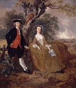 Thomas Gainsborough An Unknown Couple in a Landscape
